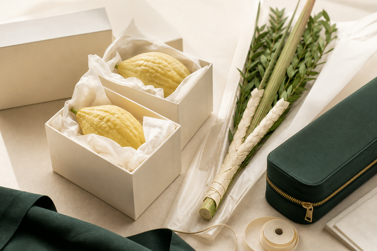 Prepared Arba Minim sets organized for the season